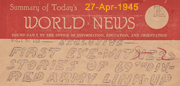 World News of Link-Up - 27-Apr-1945
